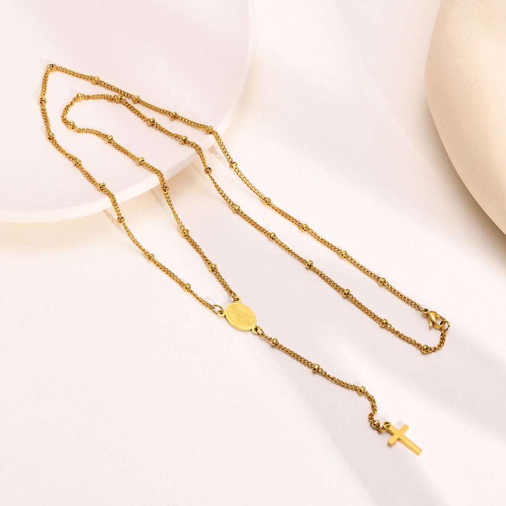 Vòng cổ Mặt Thánh Giá Đức Mẹ Mary Vnox