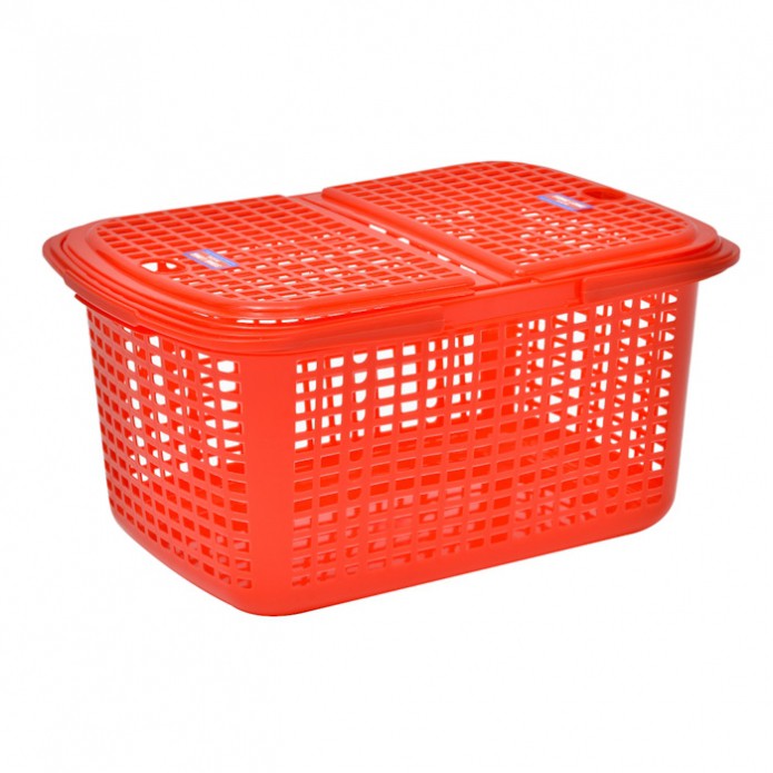 Giỏ đựng đồ sơ sinh, làn đựng đồ đi sinh Song Long loại lớn nhất có nắp và quai xách - HV Store 086