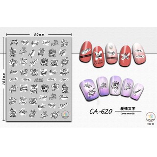 Sticker chữ & Decal dán móng tay