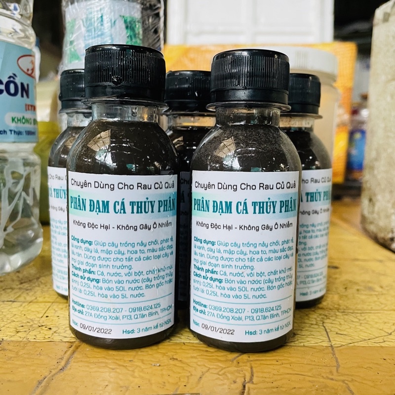 Phân Đạm Cá Thủy Phân Đậm Đặc Chuyên Dùng Cho Cây Rau