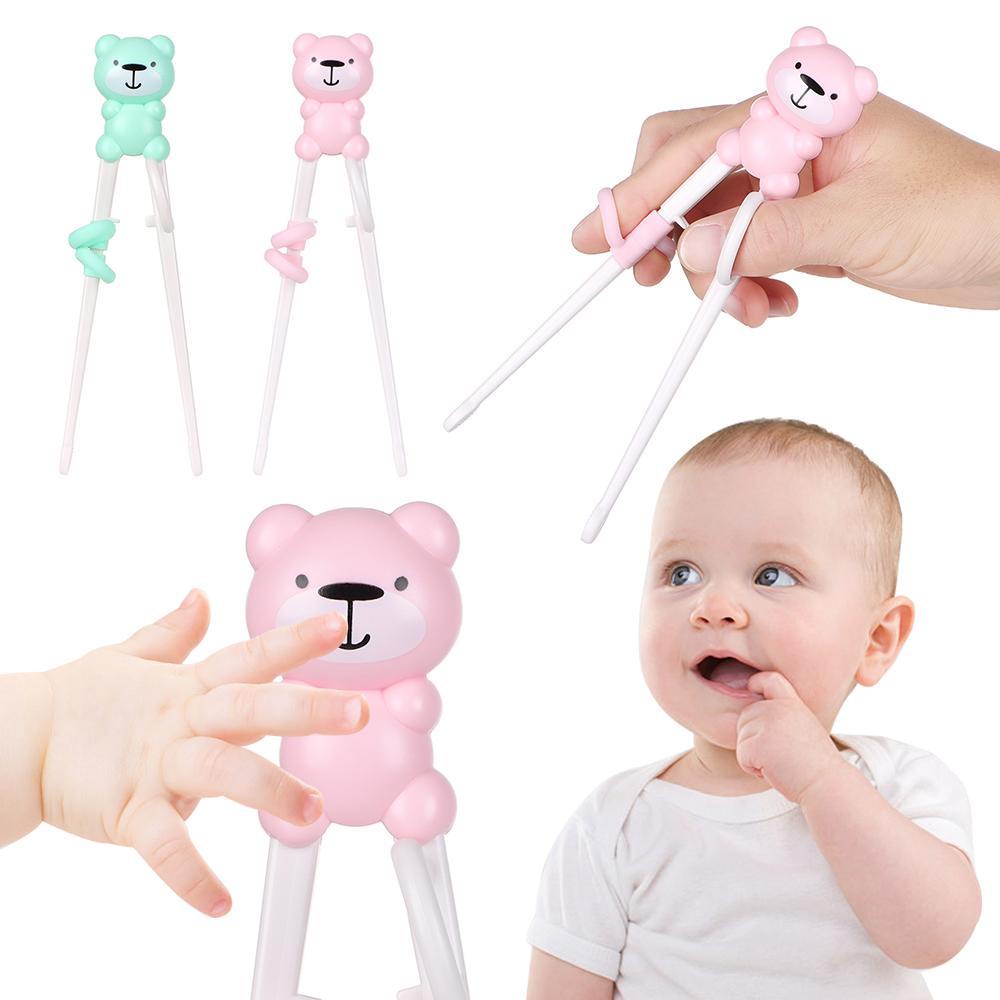 1 Cặp Đũa Tập Ăn Họa Tiết Hoạt Hình Đáng Yêu Dành Cho Trẻ