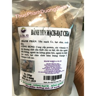 Bánh ăn kiêng Yến Mạch hạt CHIA giảm cân, TĂNG 1 gói canh dưỡng sinh WAKAME, san pham cua Lá Tía Tô - thucphamduongsinh