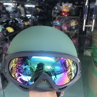 Kính uv X400 lắp cho mũ 1/2 và 3/4