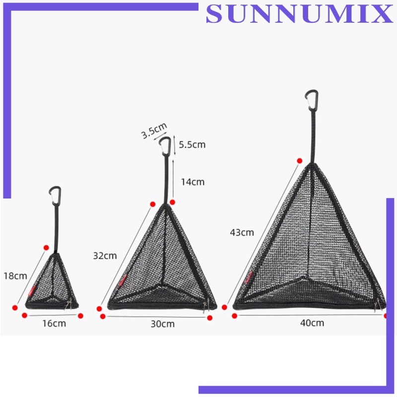 Túi Lưới Phơi Đồ Hình Tam Giác Đa Năng Có Thể Gấp Gọn Tiện Dụng Mang Theo Du Lịch