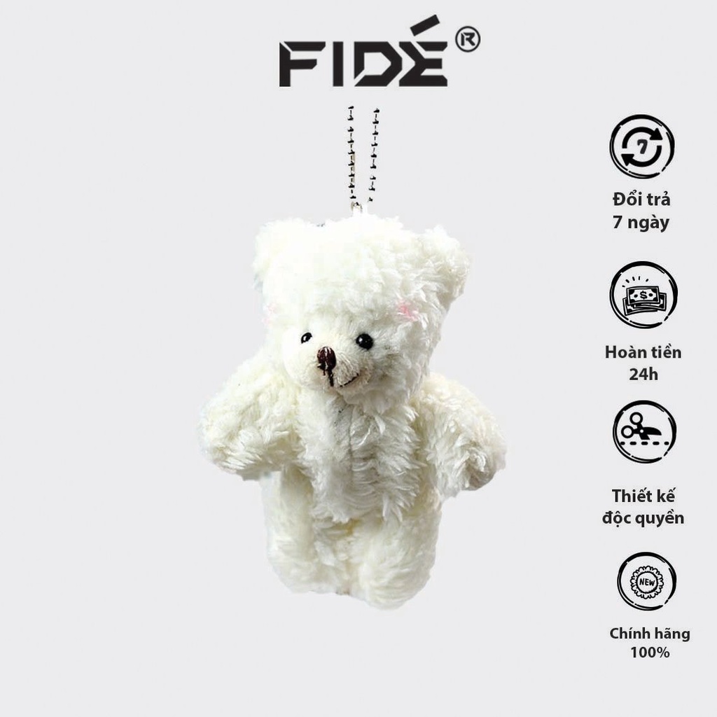 Móc khóa gấu bông treo balo siêu dễ thương , treo túi xách, treo móc khoá FIDE OFFICIAL