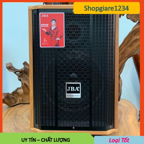 Loa kéo JBA CH-08 (2 tấc) Gỗ - Tặng 2 Mic Karaoke cao cấp