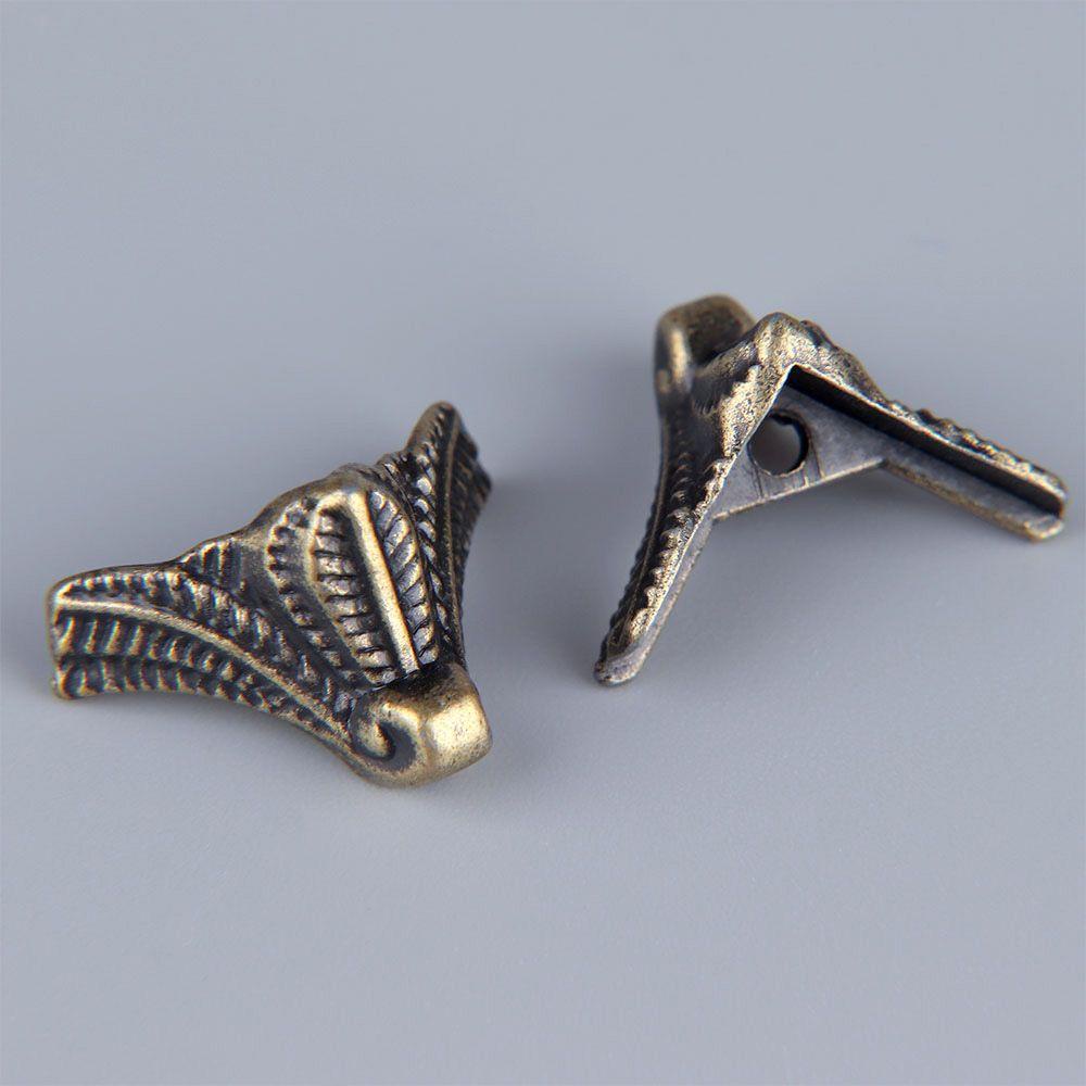 PISTA Set 4 Giá Đỡ Góc Tam Giác Bằng Kim Loại Phong Cách Vintage