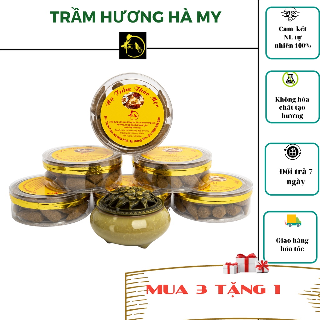 Trầm hương ⚜️nụ trầm hương thảo mộc tẩy uế đuổi muỗi,gián và các loại côn trùng mang vượng khí bình an may mắn