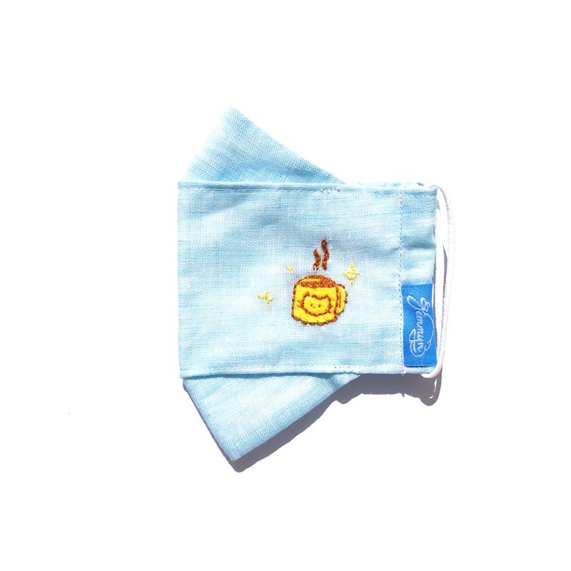 Khẩu trang Linen premium lót cotton mát mịn nhẹ với biểu tượng may mắn! | BigBuy360 - bigbuy360.vn