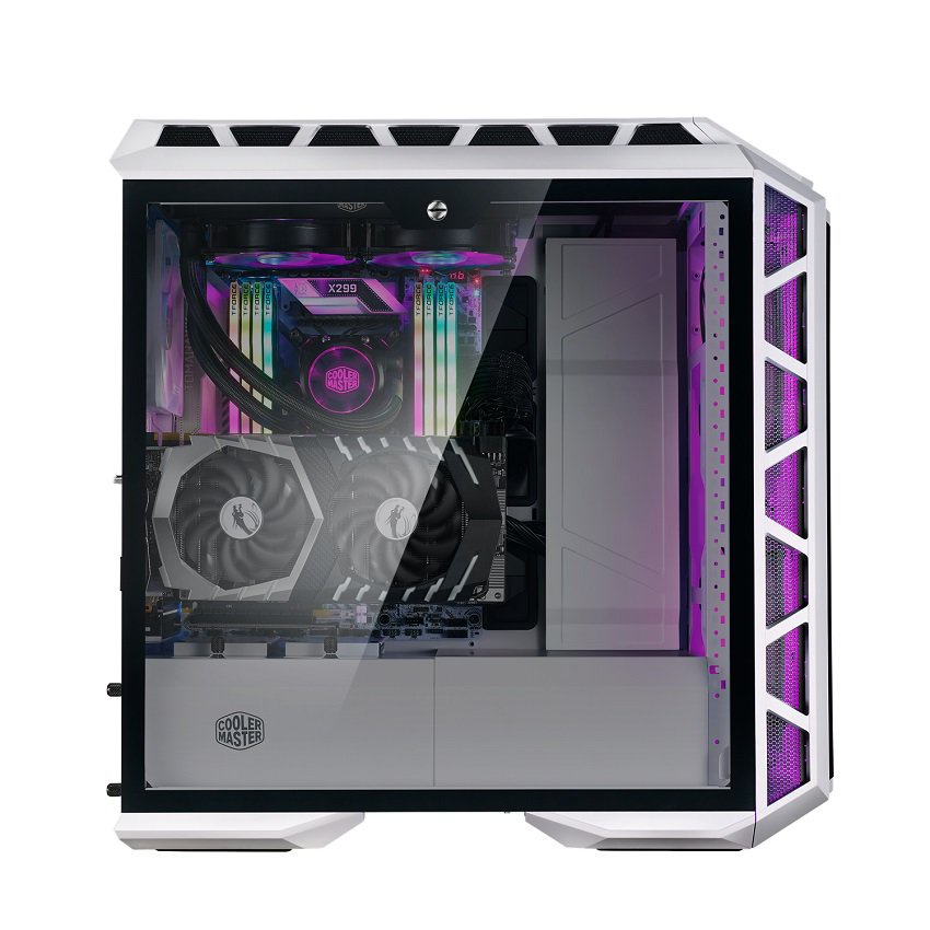 Vỏ Case Cooler Master MasterCase H500P TG Mesh White ARGB (Mid TowerMàu trắngLed ARGBMặt lưới)