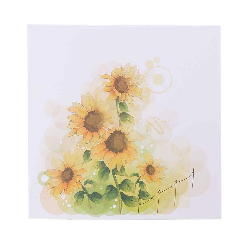 love* 3D Pop Up Sunflower Flower Greeting Card Christmas Birthday New Year Invitation