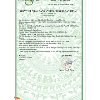 Cao Ích Mẫu Siro (chai 200ml)