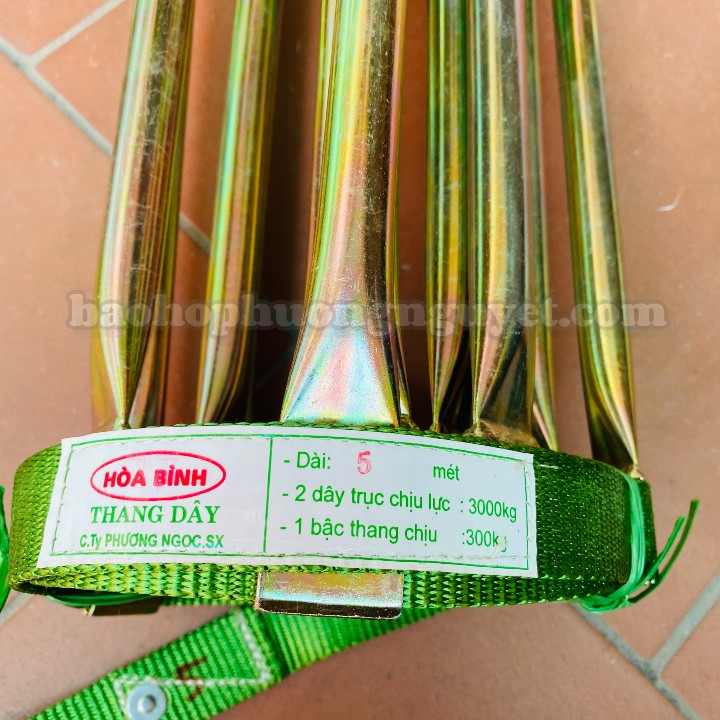 thang dây thoát hiểm chống cháy , thang dây cứu sinh chiều dài 5m