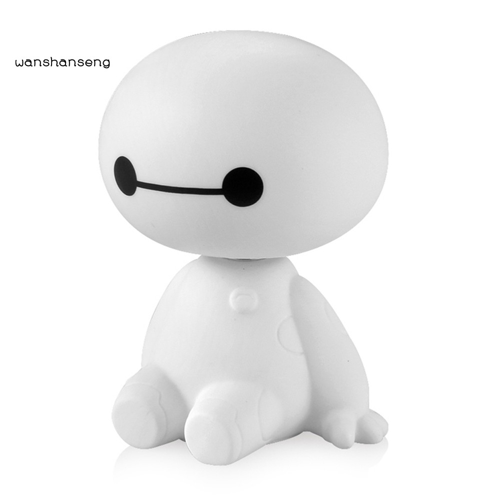 ☺Đồ trang trí Nhân Vật Baymax Lắc Đầu Dễ Thương Trang Trí Bảng Điều Khiển Xe Hơi