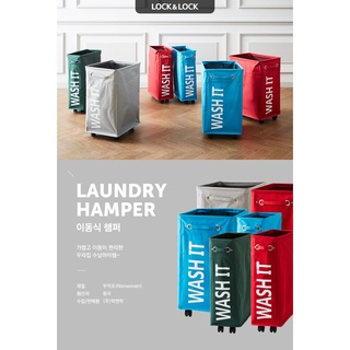 Giỏ Đựng Đồ Giặt Di Động Có Bánh Xe Lock&Lock Laudry Hamper LHI305 [80L] LHI306 Slim [45L]