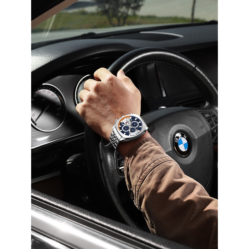 Đồng Hồ Quartz Chống Thấm Nước Chất Liệu Thép Không Gỉ Sang Trọng 2022