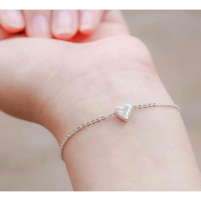 LẮC TAY TIM TRANG SỨC BẠC
