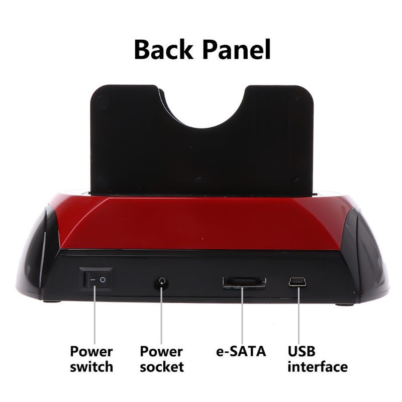 RUN ♡♡ IDE SATA Dual All In 1 HDD Dock Docking Station Hard Disk Drive Hdd 2.5 3.5 Reader Usb 2.0 US External Box Enclosure Case