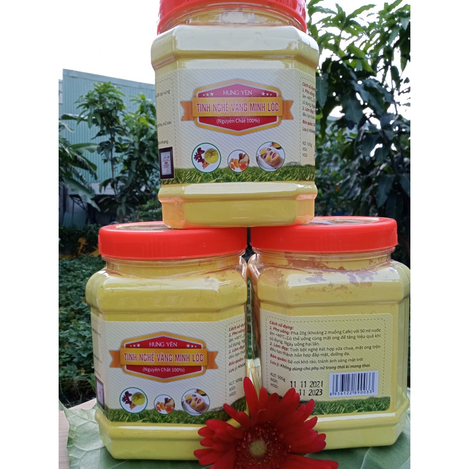 Tinh bột nghệ nguyên chất hộp 500 gr - 1.000 gr (hình ảnh sp 100% của shop)