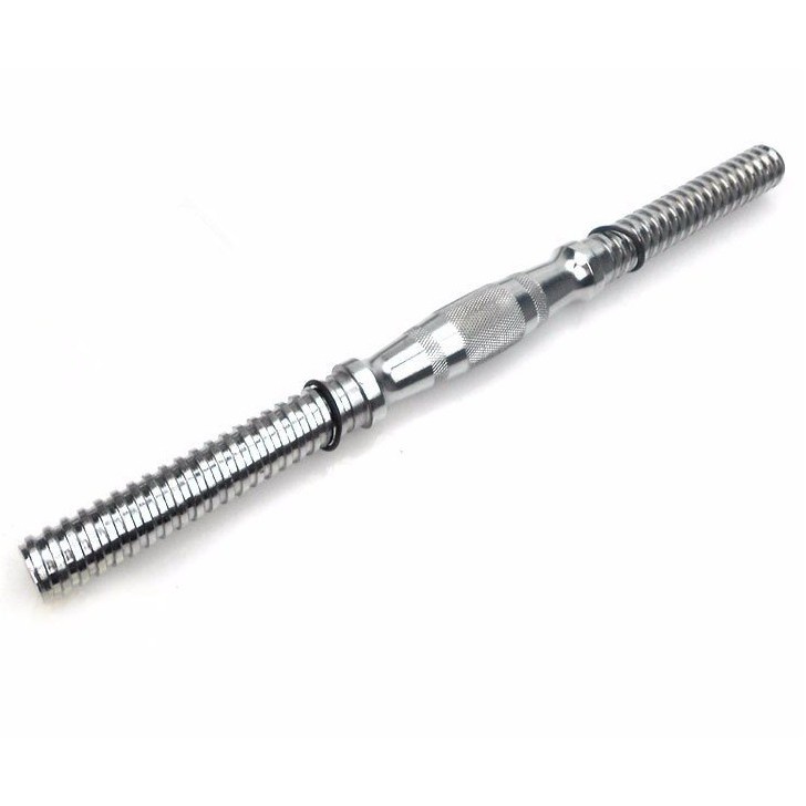 Đòn tập tạ tay bầu 38cm xi mạ inox (1 cái)