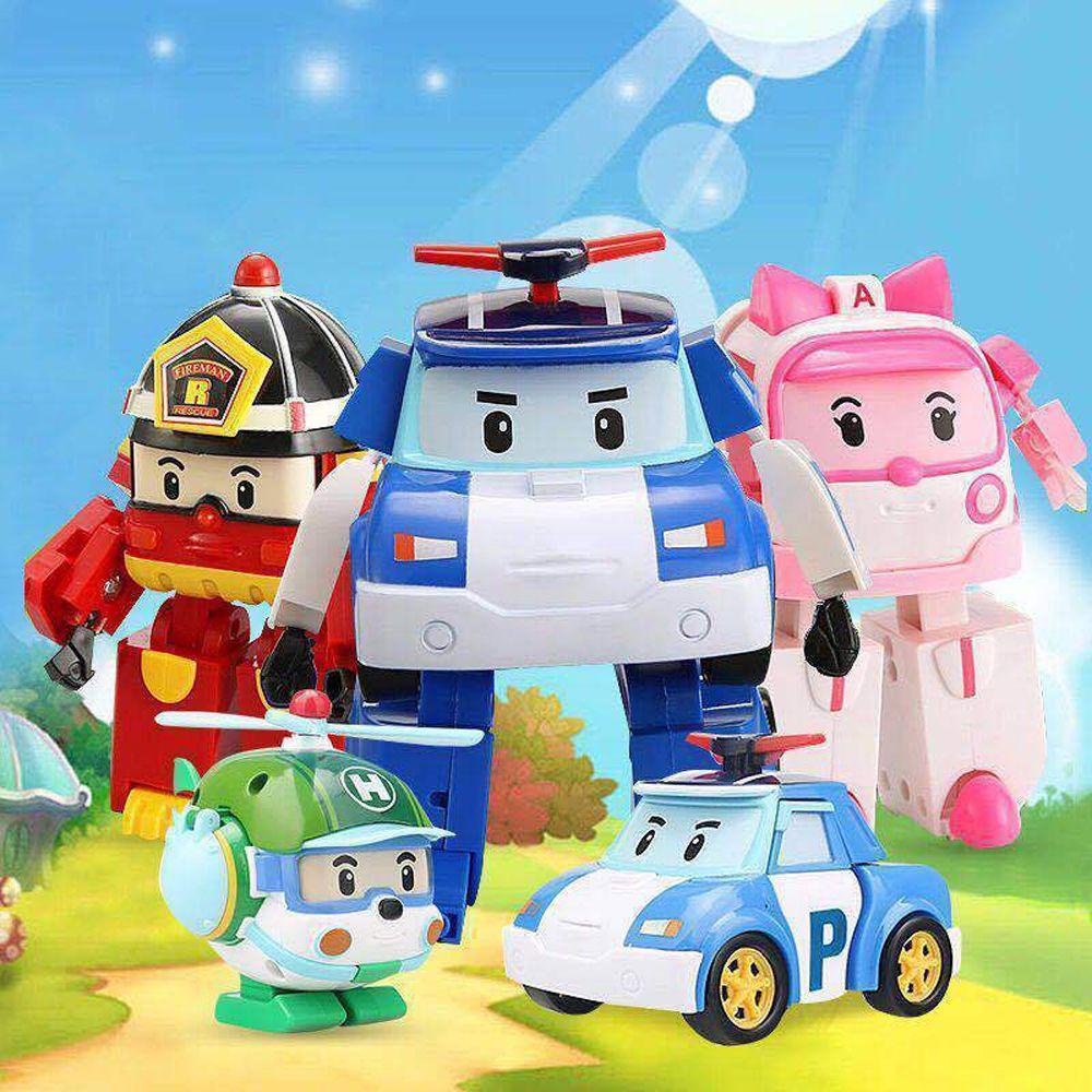Mô Hình Đồ Chơi Xe Tải Robocar Poli Biến Hình 6 Kiểu Hoạt Hình Dành Cho Trẻ