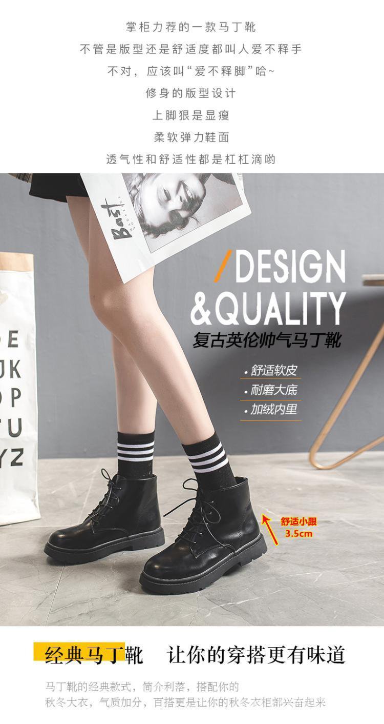 DR. MARTENS Giày Bốt Da Nữ Cổ Cao Thời Trang Anh Quốc 2019