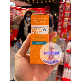 Kem chống nắng da dầu mụn Avene Cleanance 50ml