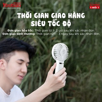 [CHÍNH HÃNG-BH 12 THÁNG] Quạt sạc mini để bàn làm việc YOOBAO F3 Pro 6000mAh Kiêm sạc dự phòng