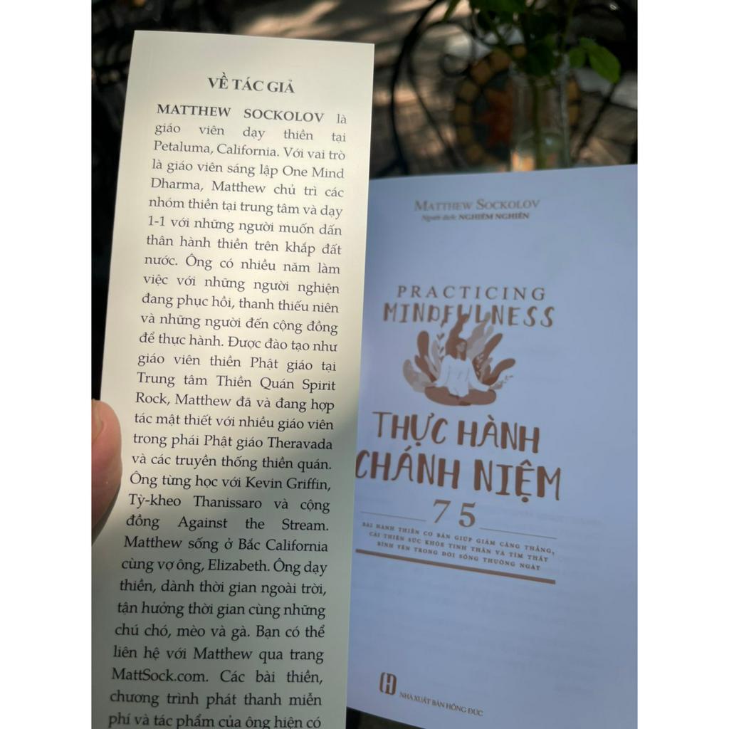Sách - Thực Hành Chánh Niệm – Matthew Sockolov – Nghiêm Nghiên dịch - VănLangbooks