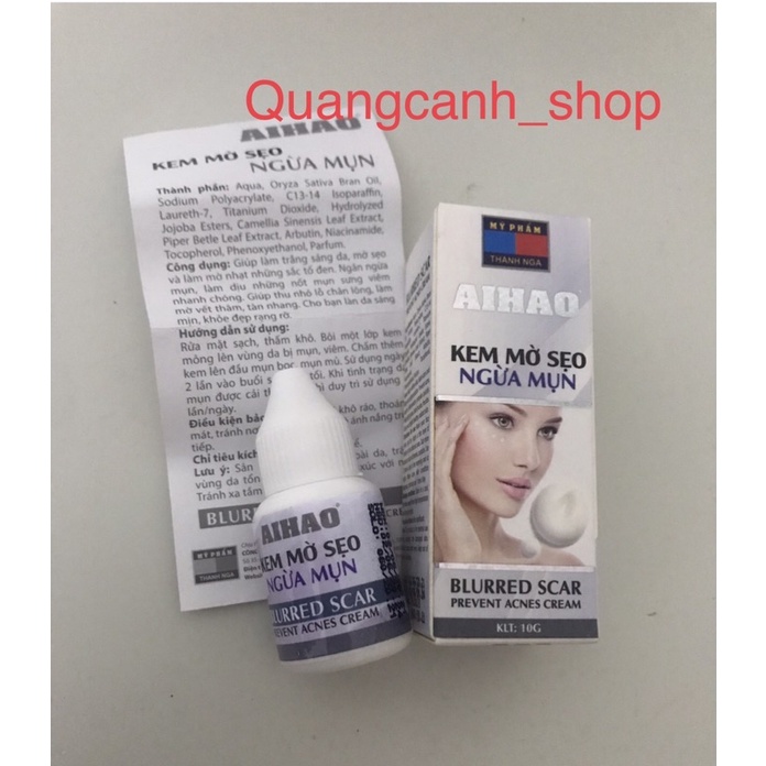 Kem ngừa mụn mờ sẹo 10g chính hãng AIHAO