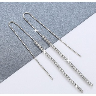 Bông tai nữ chuỗi dài bạc 925 cao cấp s603