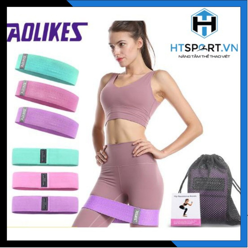 Dây Mini Band, Dây Đàn Hồi Kháng Lực Tập Chân Mông Gym Tại Nhà Miniband Aolikes AL3604