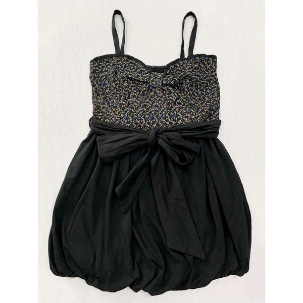 Đầm thun 2 dây dáng phồng - Thanh lý vnxk