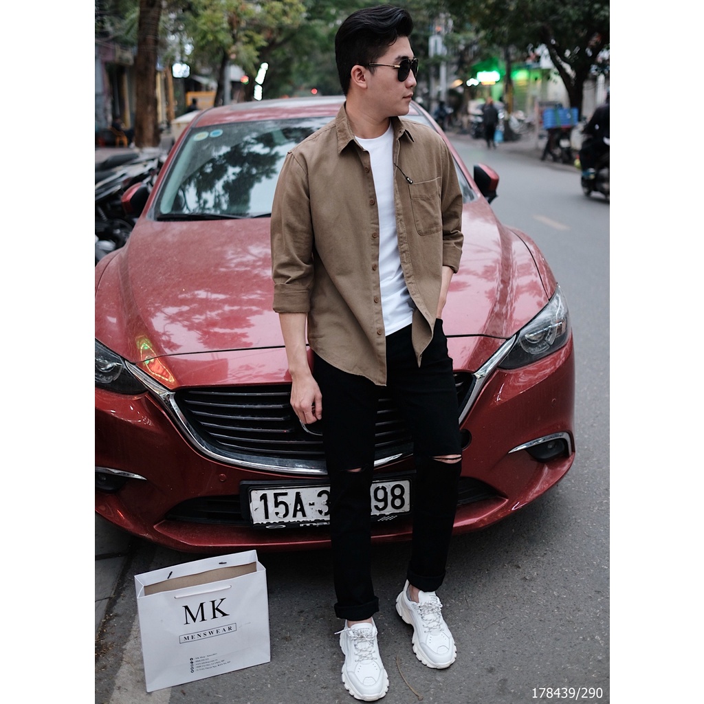 [ẢNH THẬT] Sơ Mi Kaki Nam Basic