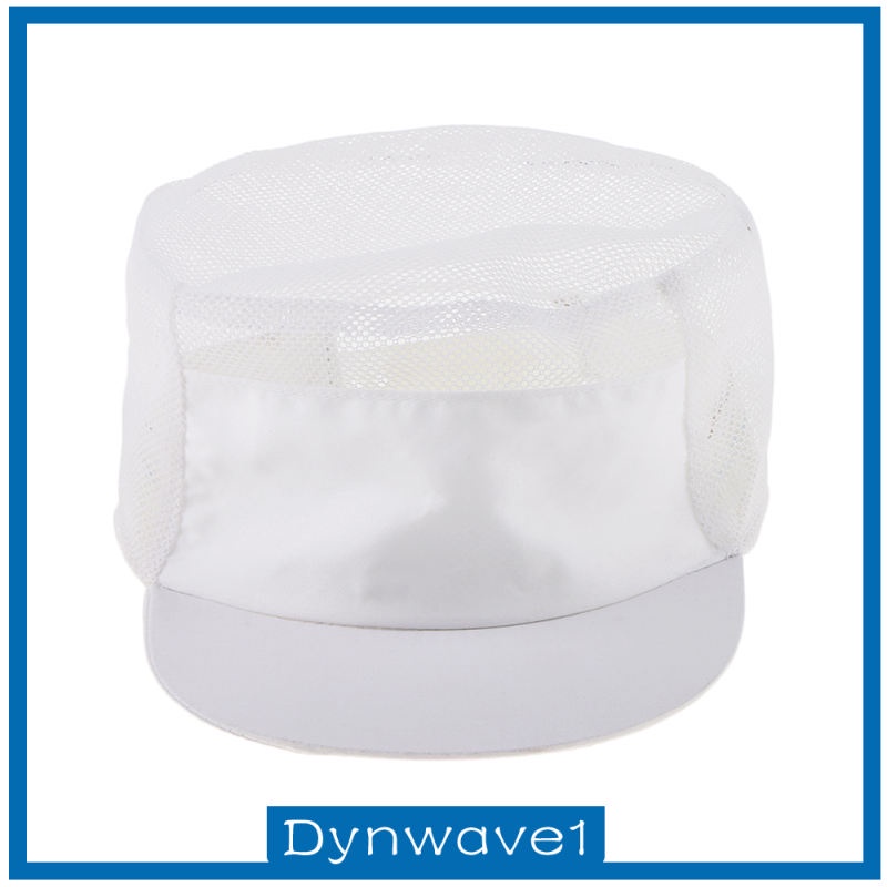 Mũ đồng phục đầu bếp phối lưới thoáng khí cho nam và nữ