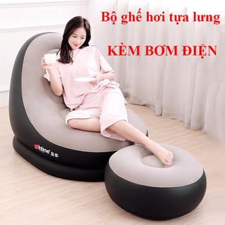 Bộ ghế hơi tựa lưng,Sofa hơi, nệm hơi [ KÈM BƠM ĐIỆN] - Ghế hơi - đệm hơi intime