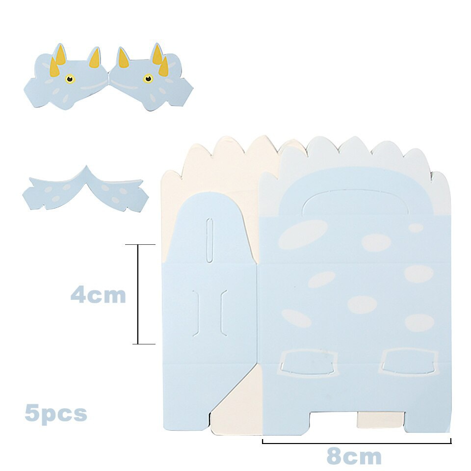 Set 10 Hộp carton Đựng Bánh Kẹo Hình Khủng Long Xinh Xắn