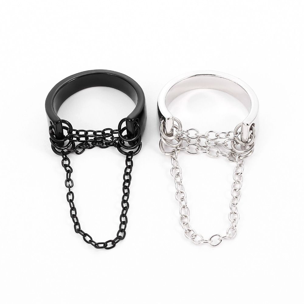 Nhẫn kim loại nhiều màu sắc phong cách vintage thời trang