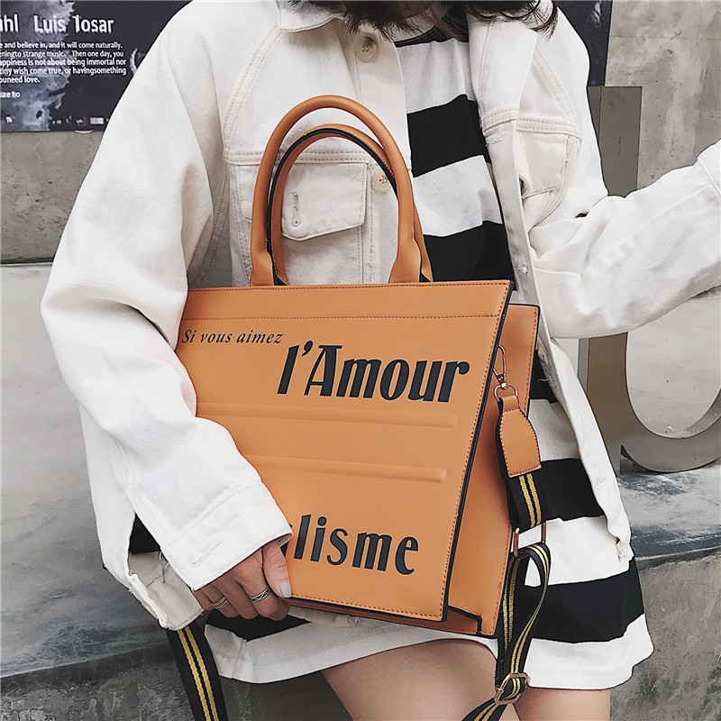 Túi Big Size Châu Âu Đeo Chéo Ullzang Túi Đa Năng Đeo Vai Đi Học Đi Làm Hàn Quốc Túi Tote Vuông Cao Cấp VFSTL10119