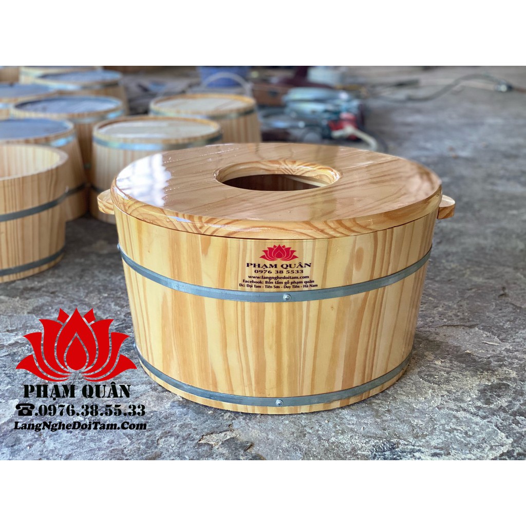 chậu ngâm mông, xông phụ khoa,tắm cho bé, chậu gỗ ngâm mông