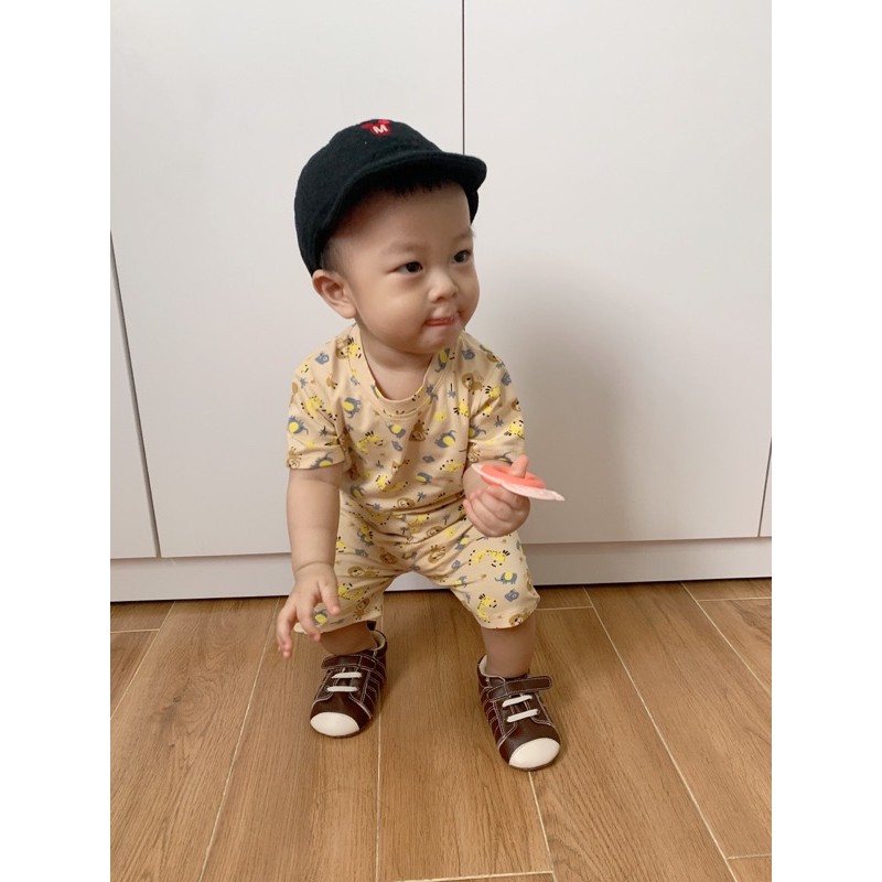 BỘ ĐÙI COTTON 100% MinkyMom CHO BÉ IN TOÀN THÂN