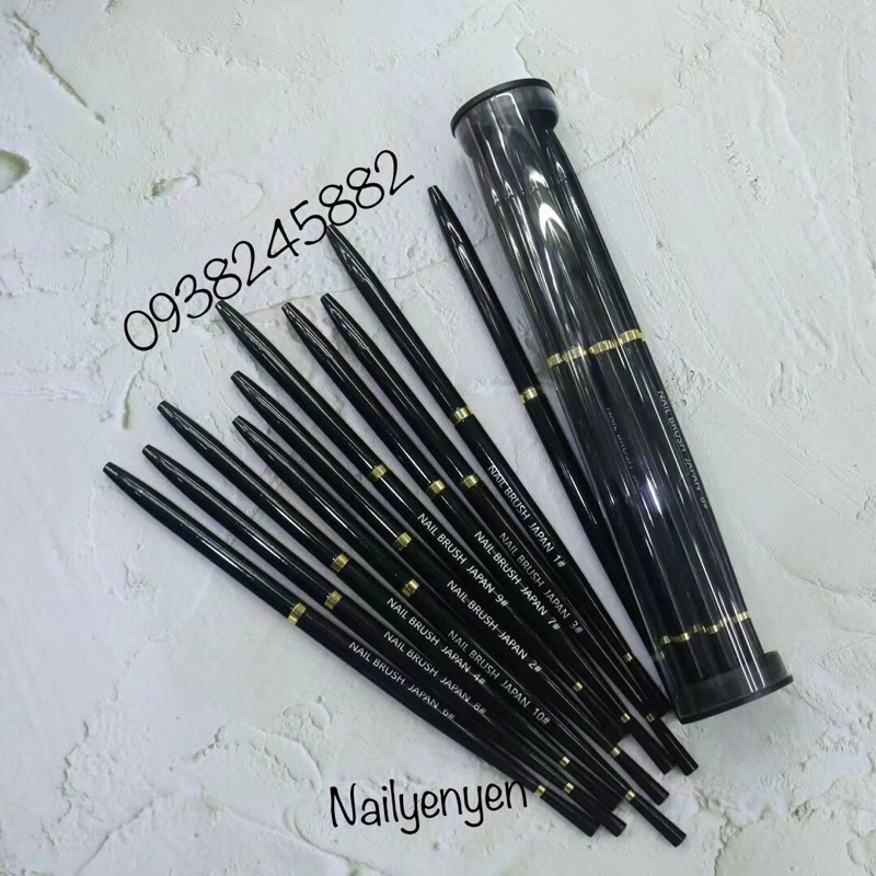 Bộ cọ 10 cây Nail Brush Japan - Chính Hãng