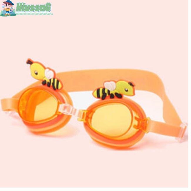 Kính Bơi Chống Tia UV In Họa Tiết Con Ong Hoạt Hình Cho Bé