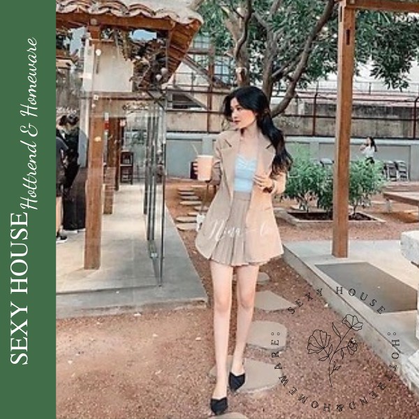 Set vest chân váy - set váy 3in1 style Hàn Quốc phù hợp 4 mùa V212 SEXYHOUSE | BigBuy360 - bigbuy360.vn