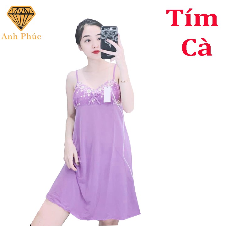 Đầm ngủ chất thun lạnh gợi cảm Anh Phúc + Đầm 2 Dây