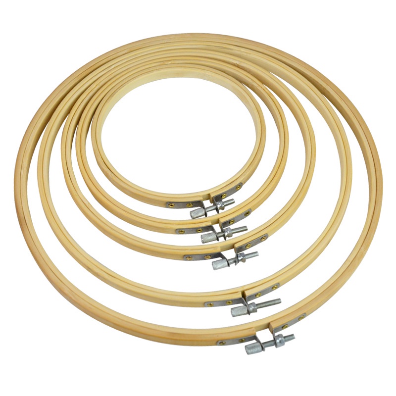 Khung Thêu Bằng Tre Bảo Vệ Môi Trường Tiện Dụng Bamboo Embroidery Hoop