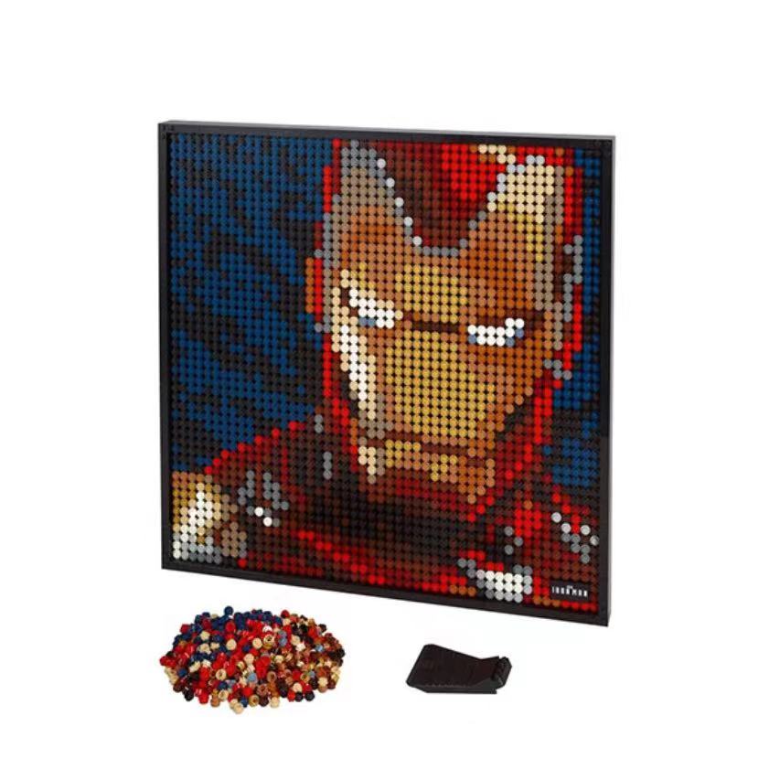 3167 Chiếc|Khung Ảnh Lắp Ráp Lego Hình Iron Man