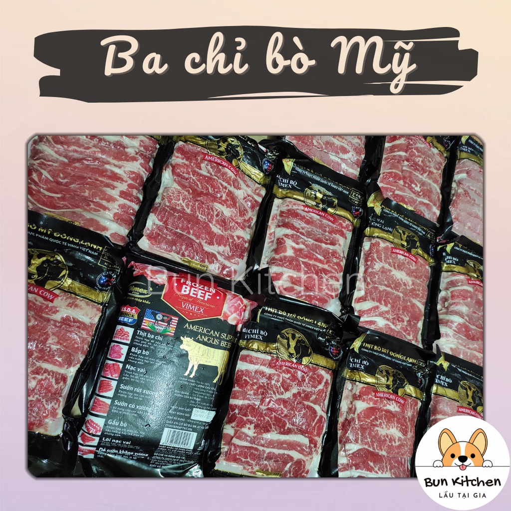 Ba chỉ bò 500g nhúng lẩu thả lẩu