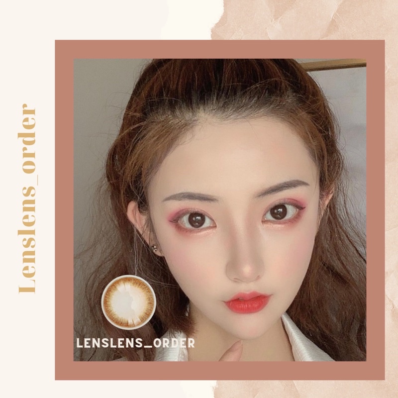 Lens Mắt Kính Áp Tròng Nâu Choco Siêu Nịnh Mắt Đủ Độ Cận [Vui Lòng Đặt 2 Chiếc]