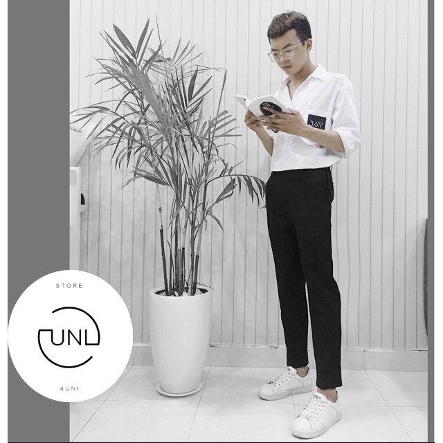 Quần Tây Nam Nữ Baggy Âu Côn Ống Dáng Vừa Vải Co Giãn Nhẹ Phong Cách Dạo Phố Uni Store | BigBuy360 - bigbuy360.vn